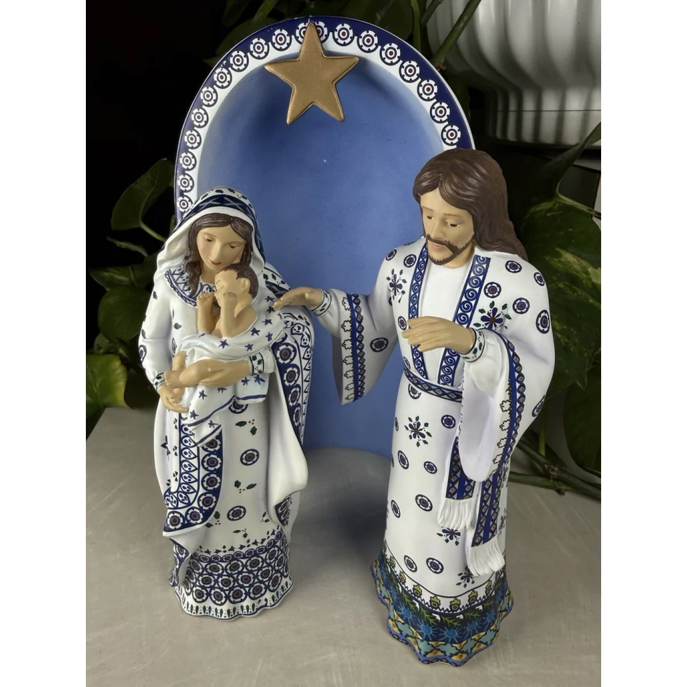 Hawthorne Village The Silent Night Nativity Collection Mary Jesus Joseph Crèche
